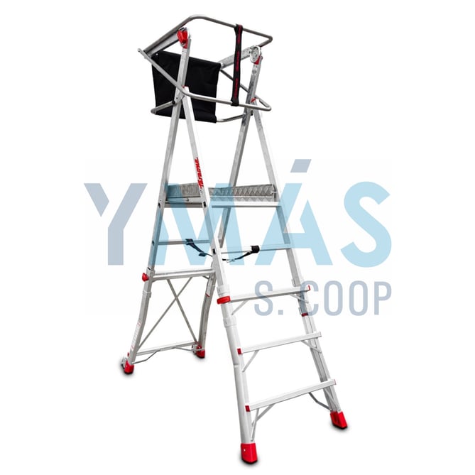ESCALERA PLEGABLE C/PLATAFORMA 2,60-3,10 3 PELD