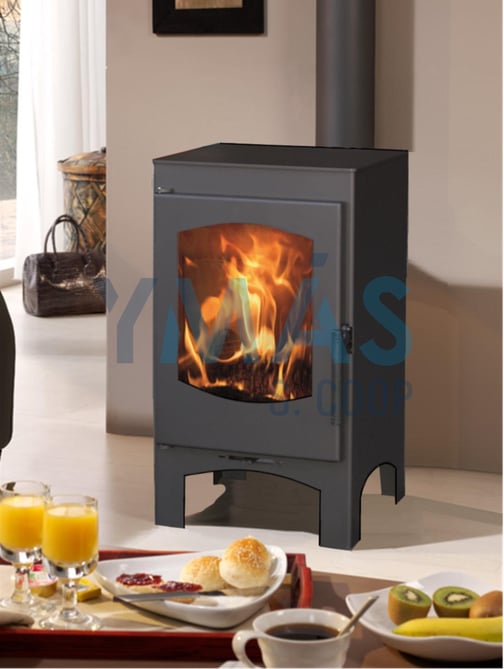 ESTUFA LEÑA LUGANO 6,3KW ECODESIGN