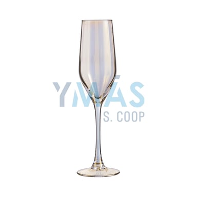 SET 4 COPAS FLAUTA SHINY GOLD 16 CL