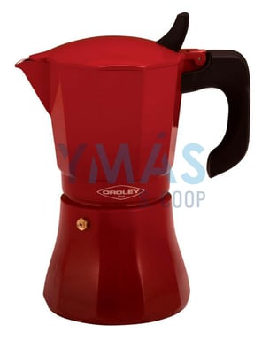 CAFETERA 6 TAZAS PETRA ROJA