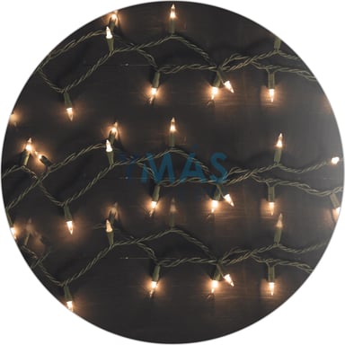 GUIRNALDA LED BLANCO CALIDO SOLAR 12M