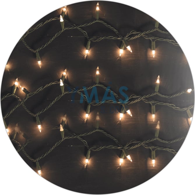 GUIRNALDA LED BLANCO CALIDO SOLAR 12M