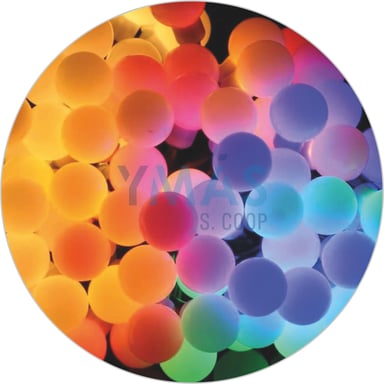 GUIRNALDA LED MULTICOLOR SOLAR 6.5M