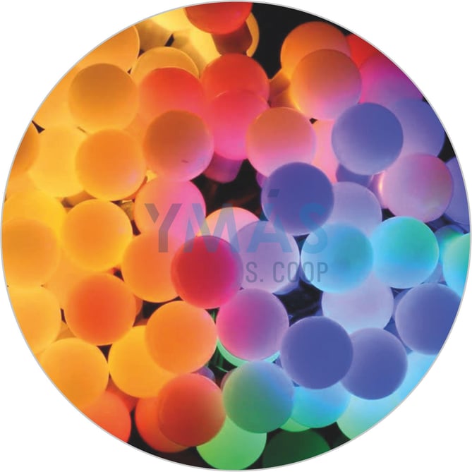 GUIRNALDA LED MULTICOLOR SOLAR 6.5M