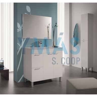 MUEBLE AKTIVA 2 PUERTAS 2 CAJONES+ESPEJO 80X80X45