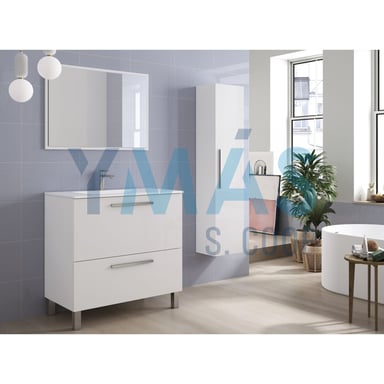 MUEBLE BAÑO URBAN BLANCO 80X80X45XCM