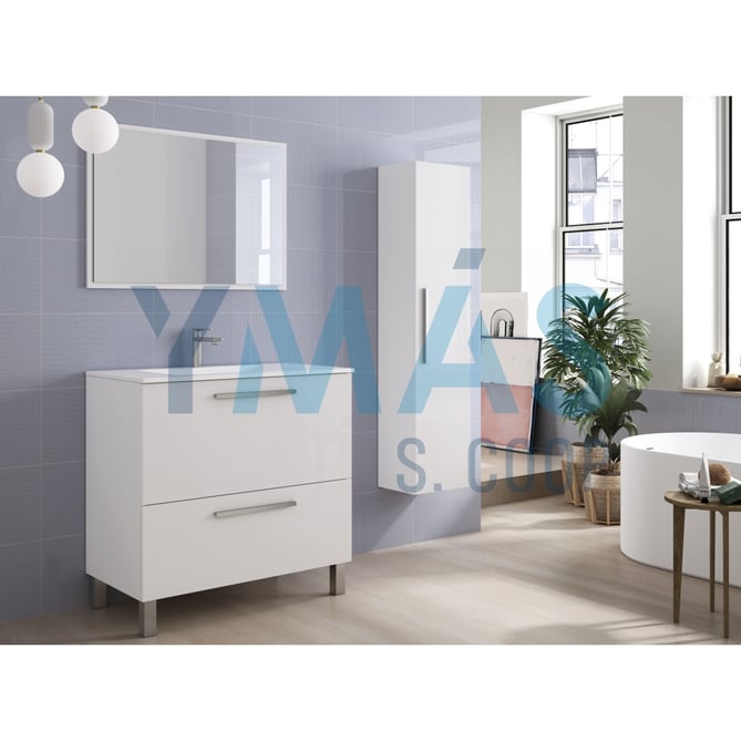 MUEBLE BAÑO URBAN BLANCO 80X80X45XCM