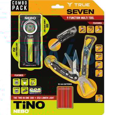 PACK LINTERNA Y MULTIHERRAMIENTA 9 FUNCIONES
