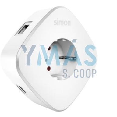 ADAPTADOR CARGA 2 USB A Y 1 USB C  1 TOMA 16A