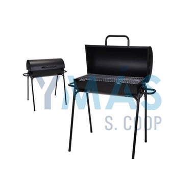 BARBACOA RECTANGULAR CARBON Y LEÑA 33X63CM
