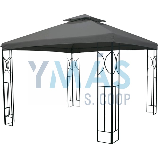 CENADOR ACERO 3X3X2,6M COLOR ANTRACITA