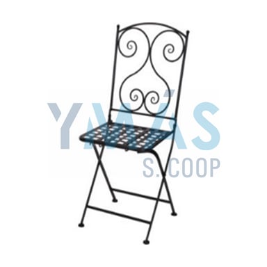 SILLA PLEGABLE BISTRO METAL 40X38X90CM