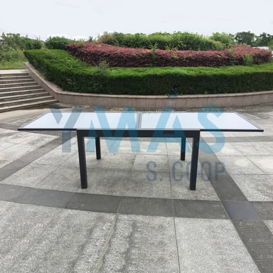 MESA ALUMINIO EXTENSIBLE BARI 135/270X90X75CM