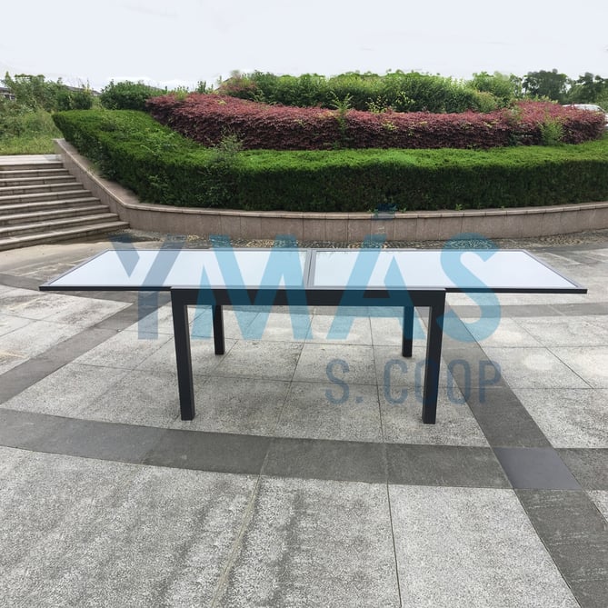 MESA ALUMINIO EXTENSIBLE BARI 135/270X90X75CM