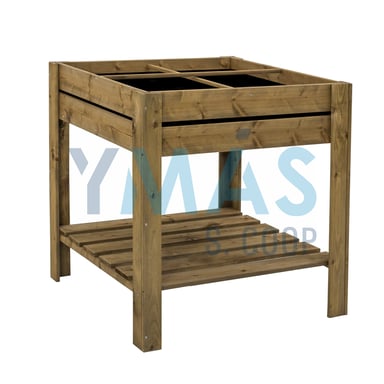 HUERTO URBANO DIY MADERA TRATATA 75X75X79CM