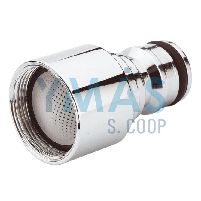 ADAPTADOR MANGUERA HEMBRA 24/100 LATON ZN