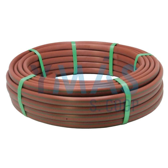 TUBERIA 16MM C/GOTEROS A 35CM 25M MARRON