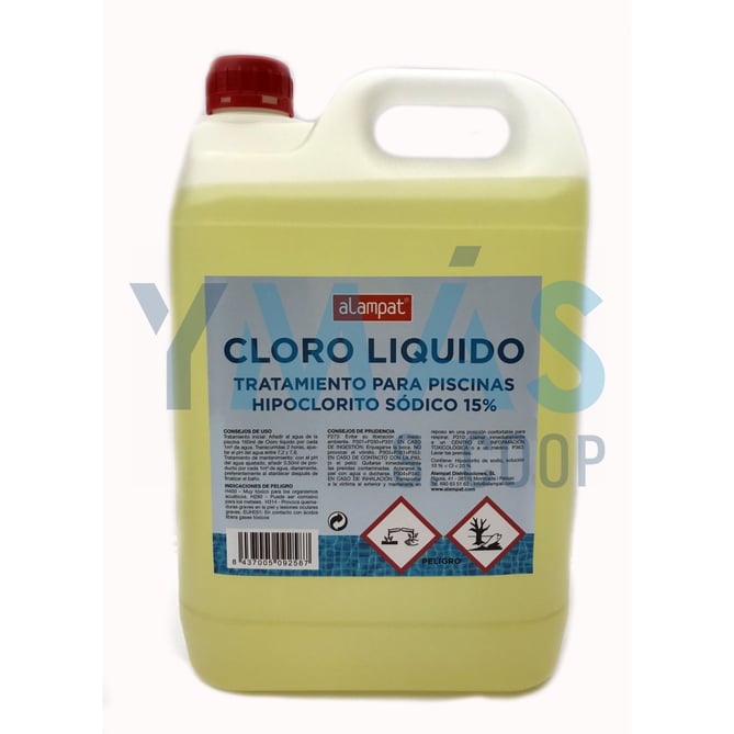 CLORO LIQUIDO PARA PISCINAS 5L