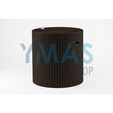 MESA NEVERA COOL STOOL RATTAN MARRON  39LT