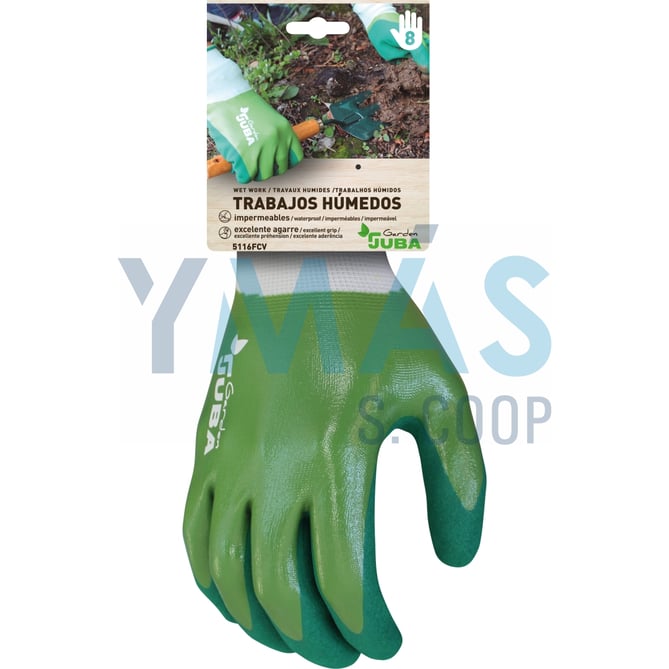 GUANTE POLIESTER NITRILO VERDE T 10
