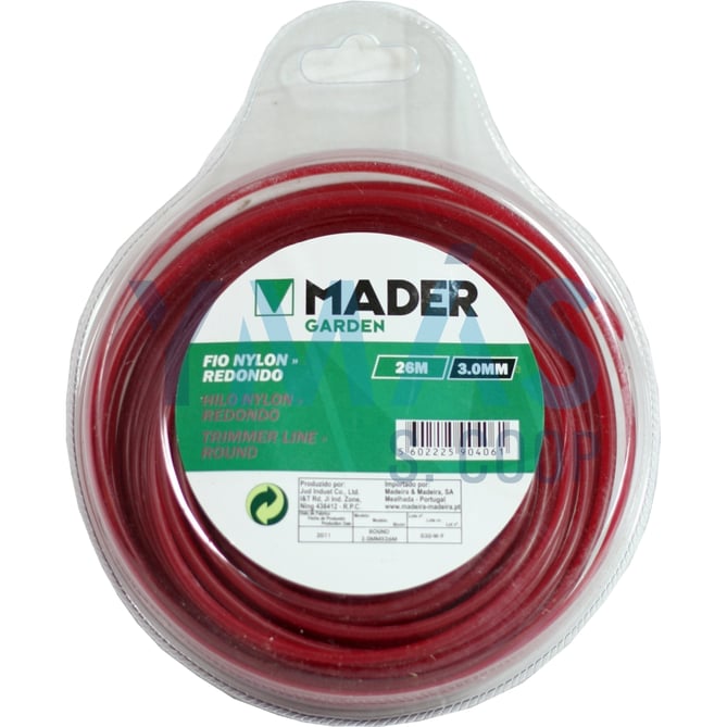 HILO DESBROZADORA NYLON REDONDO 3.0MMX26M
