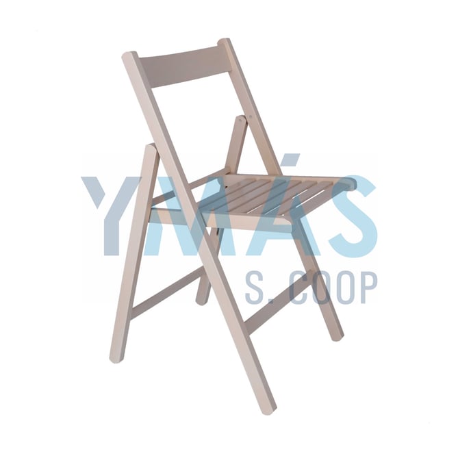 SILLA PLEGABLE MADERA HAYA BLANCA