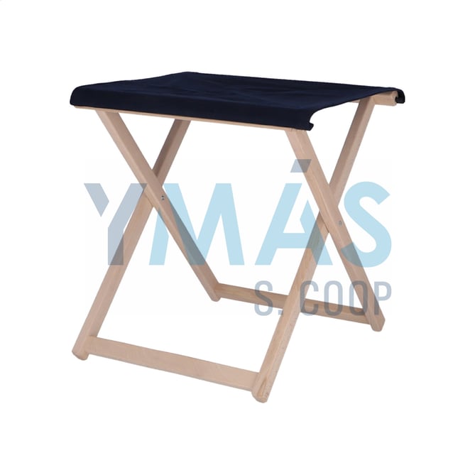 TABURETE PLEGABLE LONA AZUL MARINO