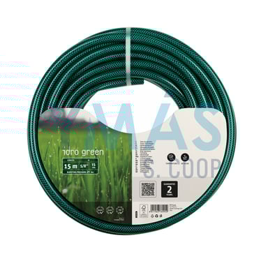 MANGUERA TRENZADA VERDE IDRO GREEN 15MMX15M