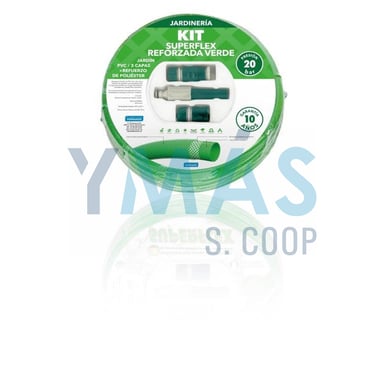 MANGUERA SUPERFLEX 3 CAPAS VERDE 15X20 15M ACC.NAT