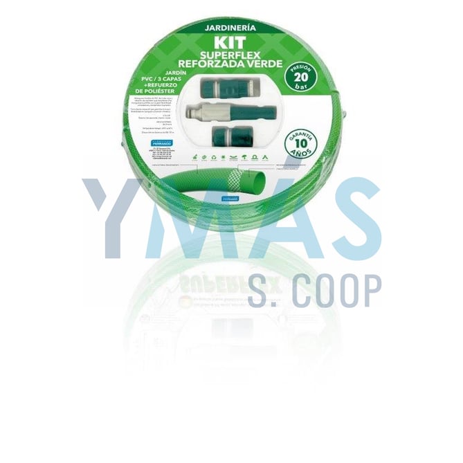 MANGUERA SUPERFLEX 3 CAPAS VERDE 15X20 25M ACC.NAT