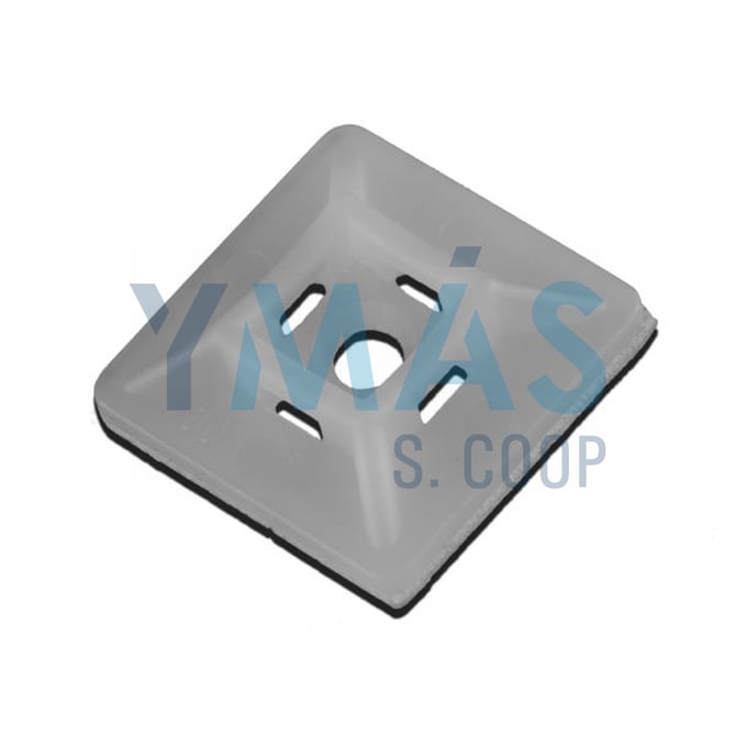 BASE ADHESIVA P/BRIDAS 19X19 BLANCA NYLON 3.6