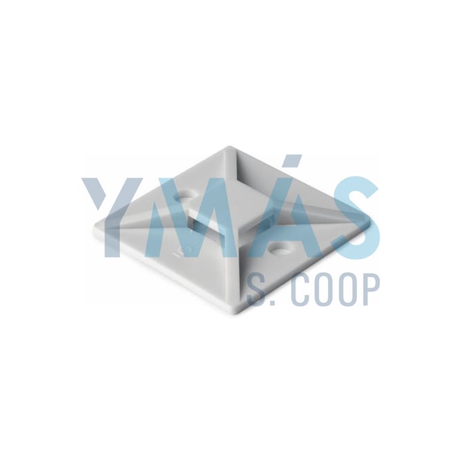 BASE ADHESIVA P/BRIDAS 27X27 BLANCA NYLON 4,8