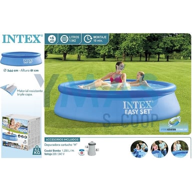PISCINA PORTATIL EASY 305X61CM 1250L C/DEPURADORA