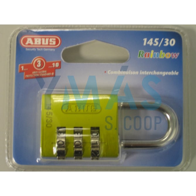 CANDADO ALUM.COMBINACION A/NORMAL 30 AMARILLO BLIS