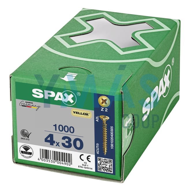 TIRAFONDO CP YELLOX Z2 TR 4X30 C1000
