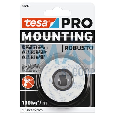 CINTA DOBLE CARA MOUNTING PRO ULTRASTRONG 1,5X19MM