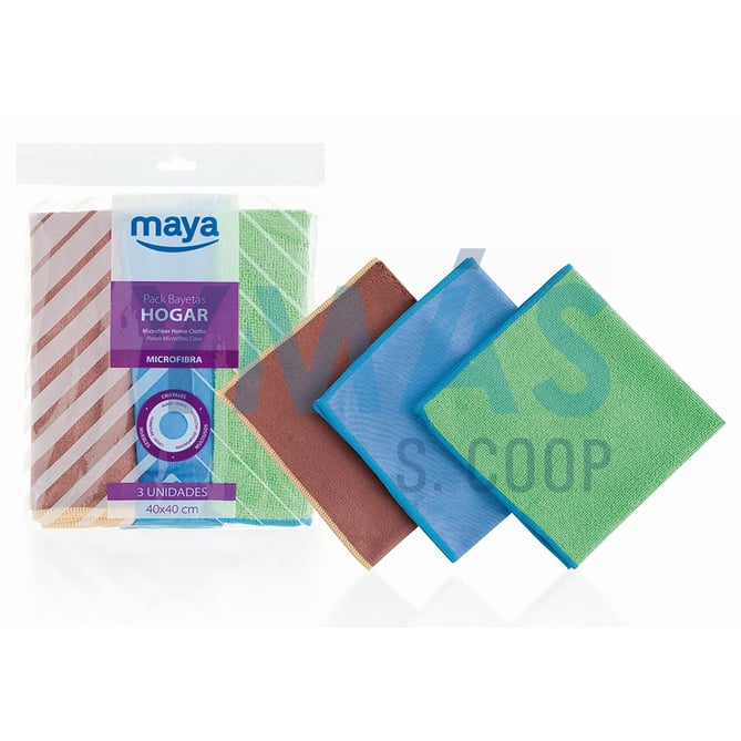 BAYETA PACK 3 UDS (MUEBLES, CRISTALES Y MULTIUSOS)