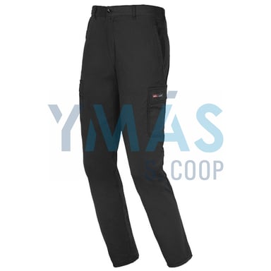 PANTALON ALGODON EASY STRETCH NEGRO T-S 260GR
