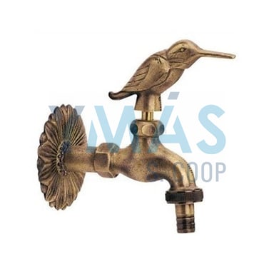 GRIFO DECORATIVO LATON PAJARO 1/2-3/4
