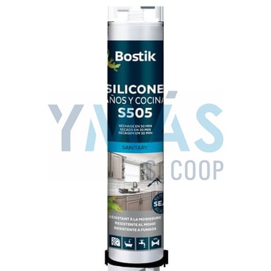 SILICONA ANTIMOHO BAÑO Y COCINA S505 BLANCO 280ML