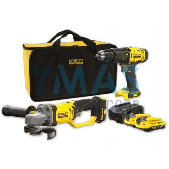 KIT TALADRO V20 + MINI-AMOLADORA V20 +2BAT. 2AH