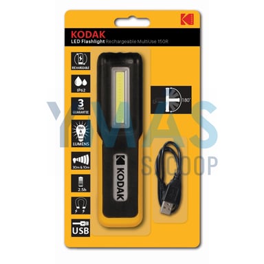 LINTERNA RECARGABLE KODAK MULTIUSE 150R