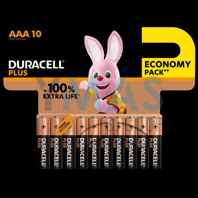 PILA ALCALINA DURACELL ML PLUS AAA LR03(10UND)K10