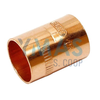 MANGUITO SOLDAR HEMBRA-HEMBRA COBRE 15MM 5 UNID