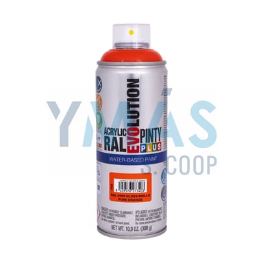 PINTURA SPRAY ACRILICA B. AGUA NARANJA 400ML