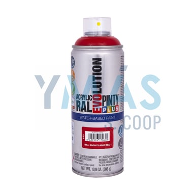 PINTURA SPRAY ACRILICA B. AGUA ROJO 400ML