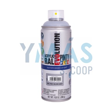 PINTURA SPRAY ACRILICA B. AGUA GRIS PLATA 400ML