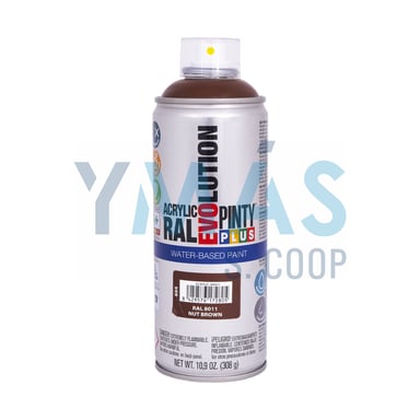 PINTURA SPRAY ACRILICA B. AGUA MARRON 400ML