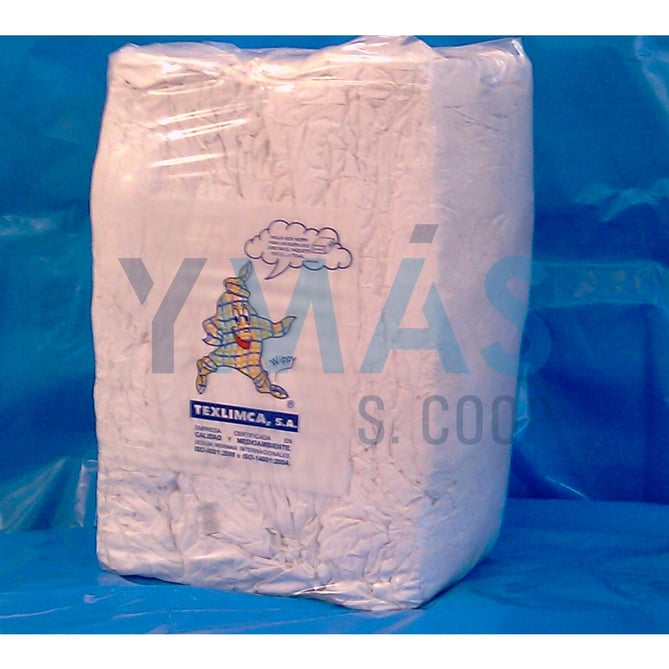 TRAPO TIPO SABANA BLANCA PAQUETE DE 25KG