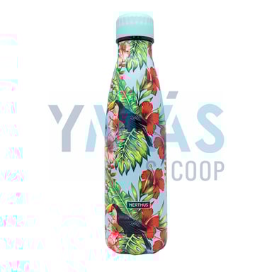 BOTELLA TERMO DOBLE PARED INOX PAJAROS 500ML